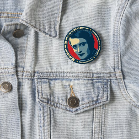 Ayn Rand - gezuckt: OHP Knopf Button (Beispiel)