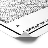 Ayn Rand Oath of the Valley Poster (Ecke)