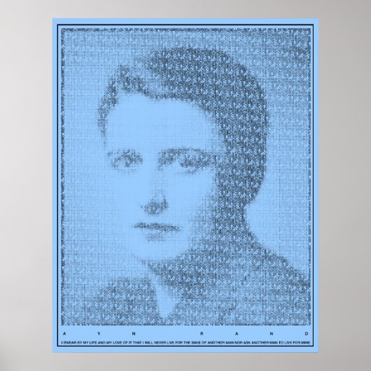 Ayn Rand Oath of the Valley Poster (Vorne)