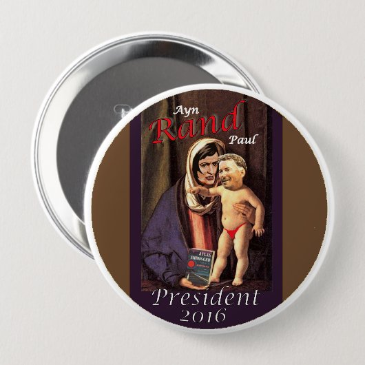 Ayn Rand Paul Button (Vorne & Hinten)