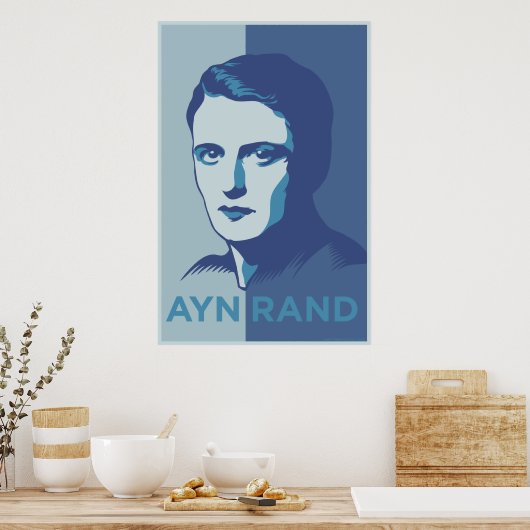 Ayn Rand Poster (Küche)