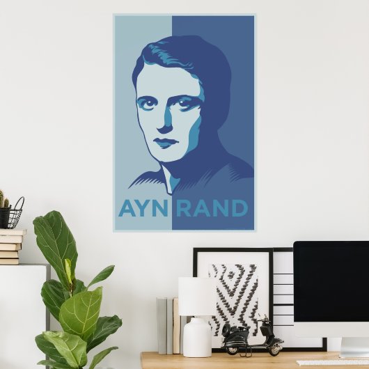 Ayn Rand Poster (Heimbüro)