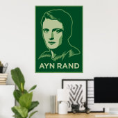 Ayn Rand Poster (Heimbüro)