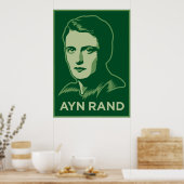 Ayn Rand Poster (Küche)