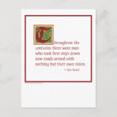 Ayn Rand Postkarte (Vorderseite)