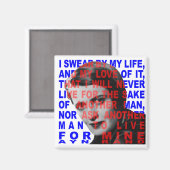Ayn Rand Quote Magnet (Vorderseite/Rückseite)