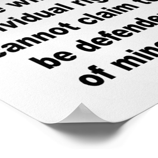 Ayn Rand Quote Poster (Ecke)