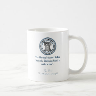 Ayn Rand Quote (Totalitarismus) Kaffeetasse