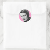 Ayn-Rand Runder Aufkleber (Tasche)