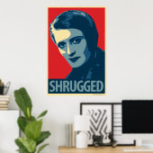 Ayn Rand - Shrugged: Obama CHOPE Parody Poster (Heimbüro)
