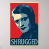 Ayn Rand - Shrugged: OHP Poster (Vorne)