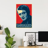 Ayn Rand - Shrugged: OHP Poster (Heimbüro)