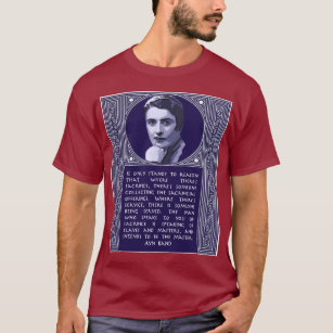 Ayn Rand-Zitat auf denen, die auf Opfer drängen T-Shirt