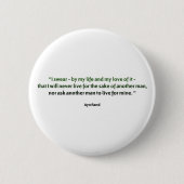 Ayn Rand-Zitat Button (Vorderseite)