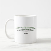 Ayn Rand-Zitat Kaffeetasse (Links)