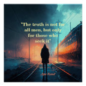 Ayn Rand zitiert die Wahrheit (John Galt Image) Poster (Vorderseite)