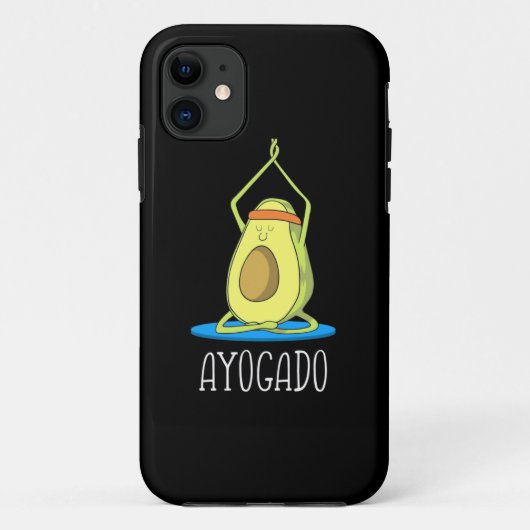 Ayogado Avocado Yoga Lover Case-Mate iPhone Hülle (Rückseite)