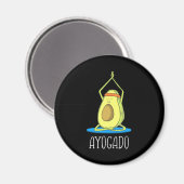 Ayogado Avocado Yoga Lover Magnet (Vorderseite/Rückseite)