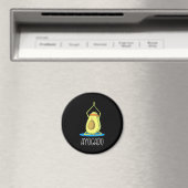 Ayogado Avocado Yoga Lover Magnet (In Situ (Geschirrspüler))