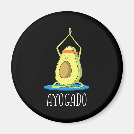 Ayogado Avocado Yoga Lover Magnet (Vorne)