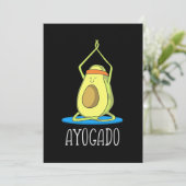 Ayogado Avocado Yoga Lover Save The Date (Stehend Vorderseite)