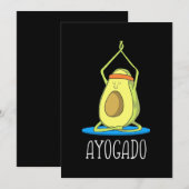 Ayogado Avocado Yoga Lover Save The Date (Vorne/Hinten)