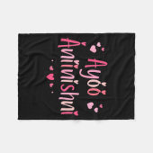 Ayóó Ánííníshní - I Love You In Navajo With Cute N Fleecedecke (Vorderseite (Horizontal))