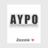 AYPO-Logo-Aufkleber Aufkleber (Blatt)