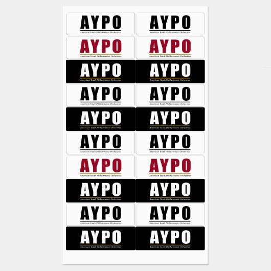AYPO-Logo-Labels Etiketten (Blatt)