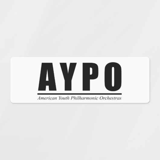 AYPO-Logo-Labels Etiketten (Design 1)