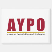AYPO Red Logo Magnet (Vorderseite)