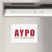 AYPO Red Logo Magnet (In Situ (Geschirrspüler))
