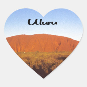 Ayres Rock Herz-Aufkleber