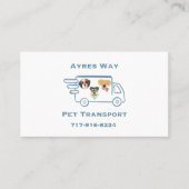 Ayres Way Pet Transport Visitenkarte (Vorderseite)