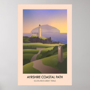 Ayrshire Küstenweg Scotlands Great Trails Poster