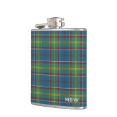 Ayrshire Tartan Mit Monogramm Flachmann (Links)