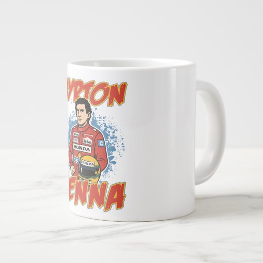 Ayrton Senna Formula Jumbo-Tasse (Vorderseite Rechts)