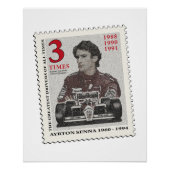 Ayrton Senna Poster (Vorderseite)