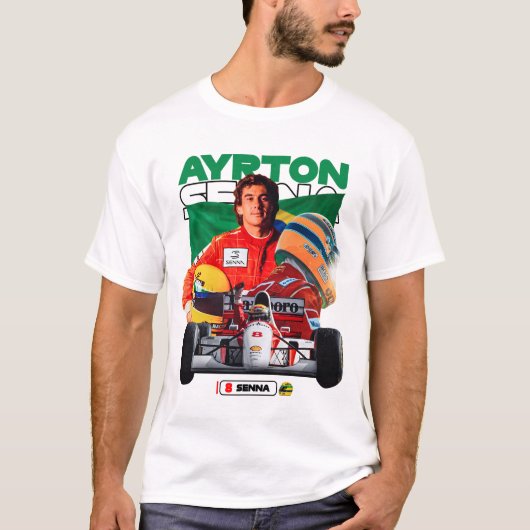 Ayrton Senna T-Shirt (Vorderseite)