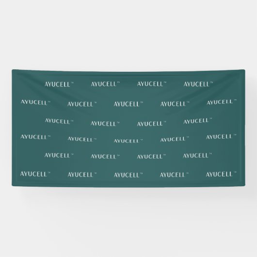 Ayucell 4x8 Step und Repeat Banner - grün (Horizontal)