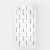 Ayucell 4x8 Step und Repeat Banner - weiß (Vertikal)