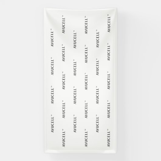 Ayucell 4x8 Step und Repeat Banner - weiß (Vertikal)