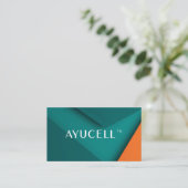 Ayucell Business Card 1 (Bearbeitbar) Visitenkarte (Stehend Vorderseite)