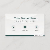 Ayucell Business Card 1 (Bearbeitbar) Visitenkarte (Rückseite)