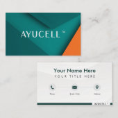 Ayucell Business Card 1 (Bearbeitbar) Visitenkarte (Vorne/Hinten)