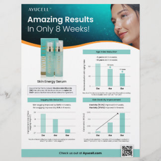 Ayucell Skin Energy Serum Sell Sheet Flyer