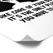 Ayurveda-Massage | Meditation Ayurveda indisches G Poster (Ecke)