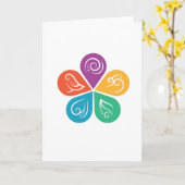 AYURVEDA MEDIZIN KARTE (Gelbe Blume)