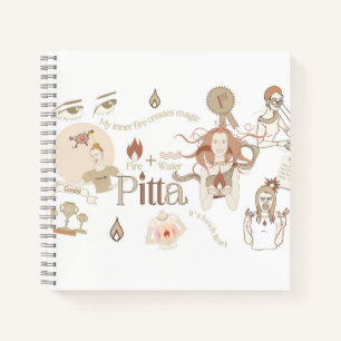 Ayurveda Pitta Dosha Spiral Notebook Notizblock