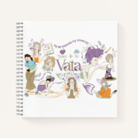 Ayurveda Vata Dosha-Notebook mit orangefarbener Rü